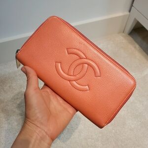 Chanel Pink Leather Wallet
